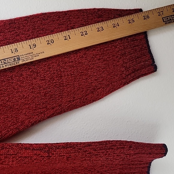 Ground Control Red & White Variegated Knit Pullover Sweater Youth XL - Picture 9 of 11
